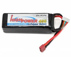 Align 6S High Power LiPo 45C Battery Pack (22.2V/1250mAh) w/T-Style Connector