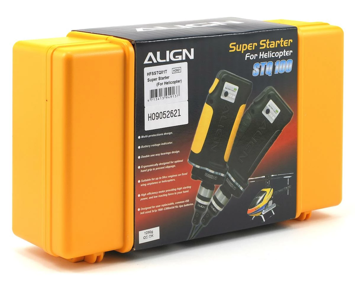 Align STQ 100 Helicopter Engine Super Starter (Yellow) 2 Align STQ 100 Helicopter Engine Super Starter (Yellow) - Image 2