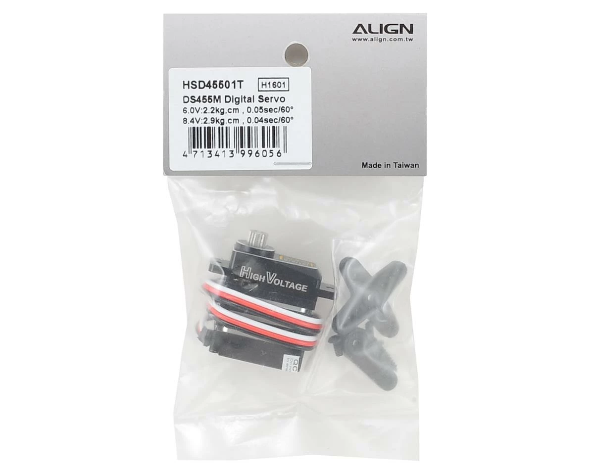 Align DS455M Digital Metal Gear Micro Tail Servo (High Voltage) (Aluminum Case) 3 Align DS455M Digital Metal Gear Micro Tail Servo (High Voltage) (Aluminum Case) - Image 3