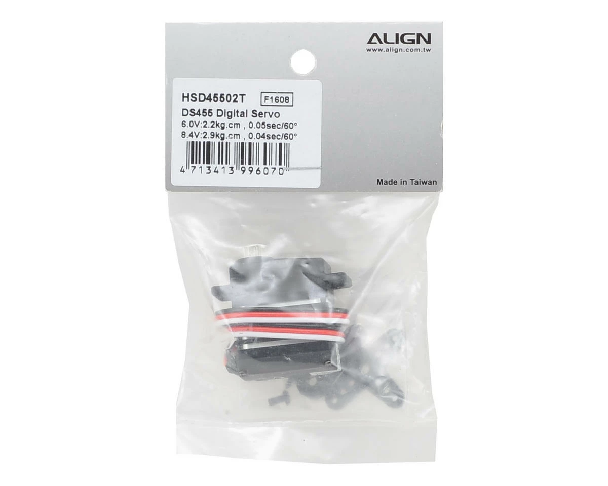 Align DS455 Metal Gear Digital Micro Tail Servo (High Voltage) 3 Align DS455 Metal Gear Digital Micro Tail Servo (High Voltage) - Image 3
