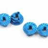Avid RC Triad 4mm Light Weight Serrated Wheel Nut Set (4) (Blue)