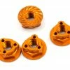 Avid RC Triad 4mm Light Weight Serrated Wheel Nut Set (4) (Orange)