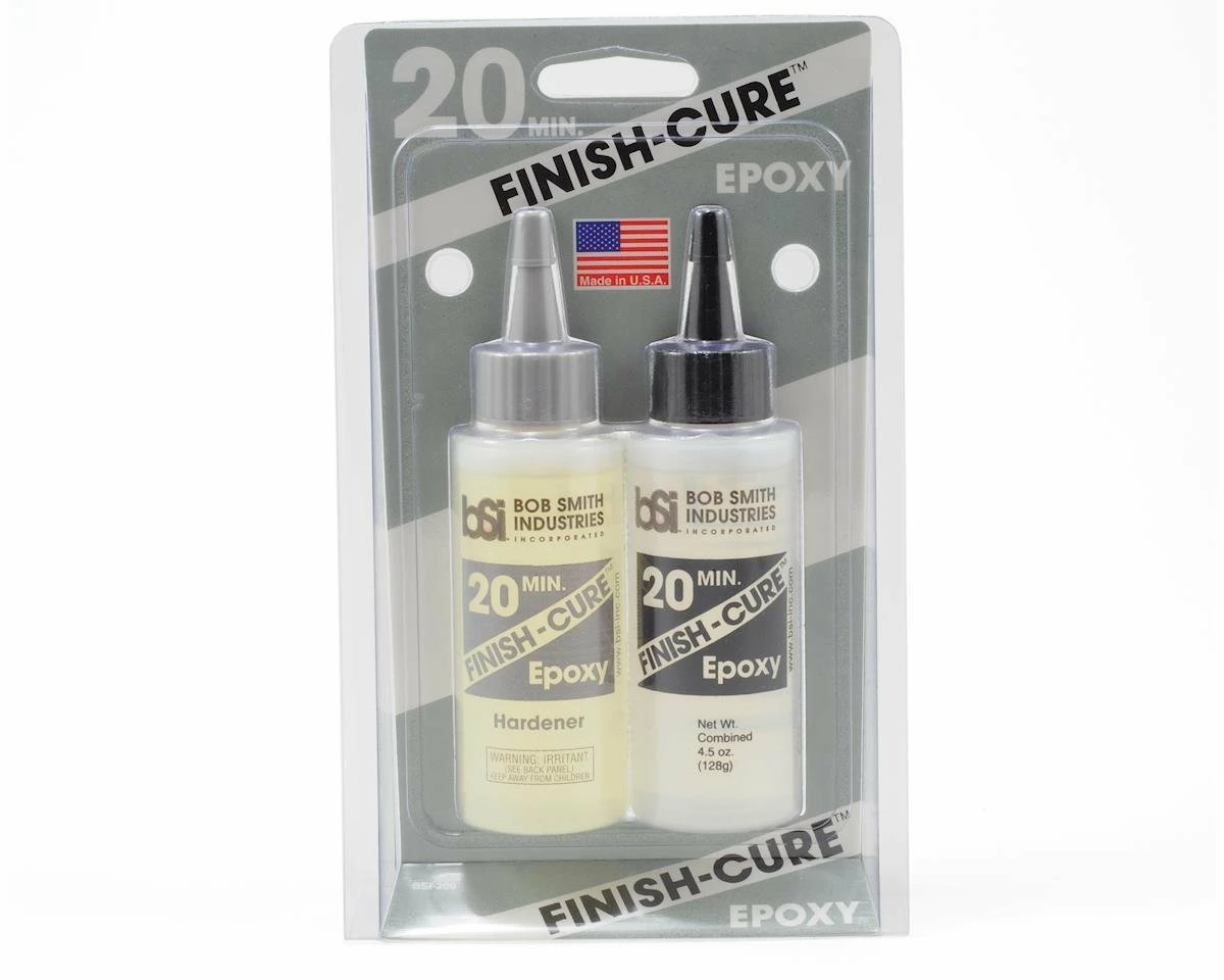 Bob Smith Industries FINISH-CURE 20 Minute Epoxy (4 1/2oz) 2 Bob Smith Industries FINISH-CURE 20 Minute Epoxy (4 1/2oz) - Image 2