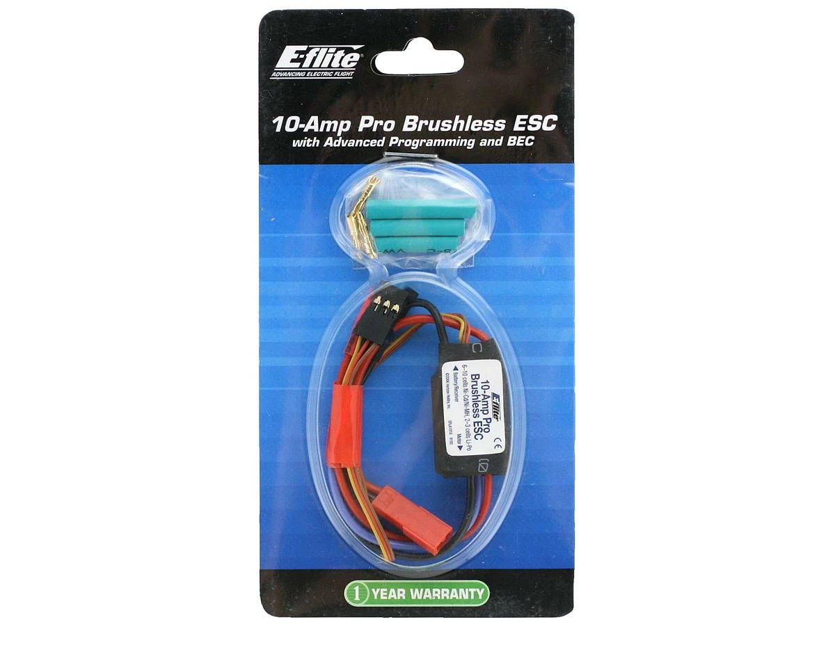 E-flite 10-Amp Pro BEC Brushless ESC (JST) 2 E-flite 10-Amp Pro BEC Brushless ESC (JST) - Image 2