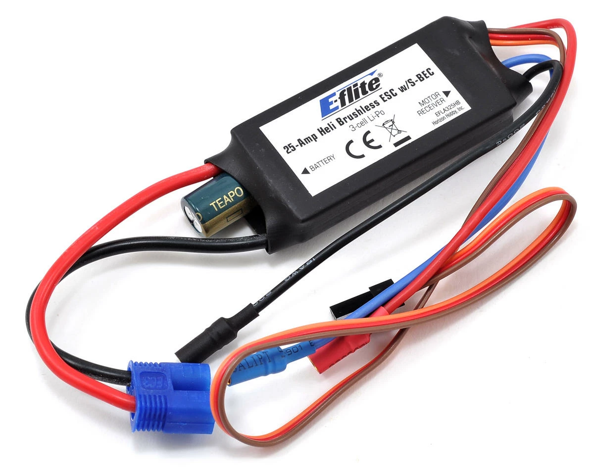 E-flite 25-Amp Helicopter Brushless ESC (300 X) 1 E-flite 25-Amp Helicopter Brushless ESC (300 X)