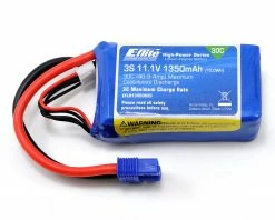 E-flite 3S LiPo Battery Pack 30C (11.1V/1350mAh) w/EC3 Connector
