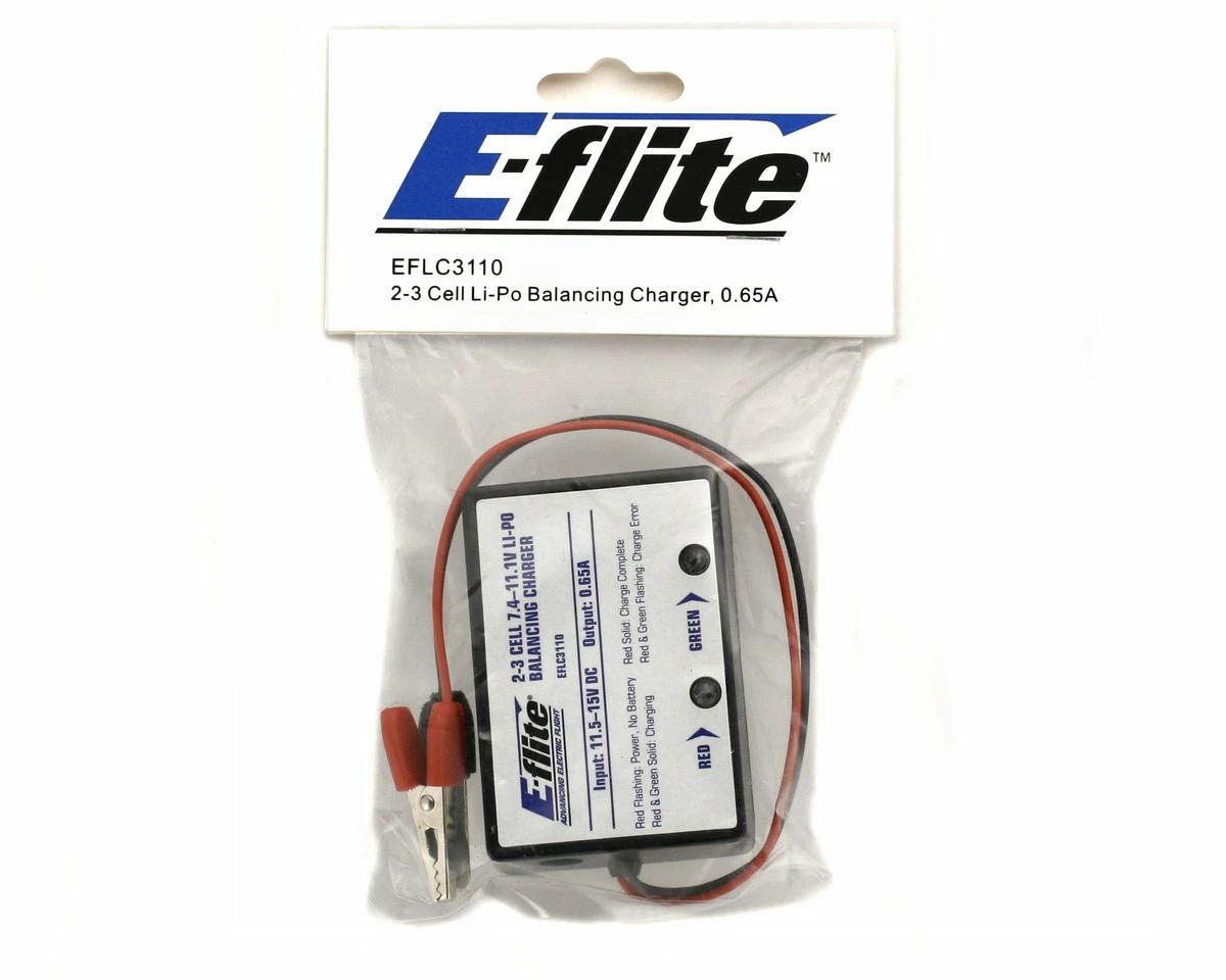 E-flite 2-3 Cell DC Li-Polymer Balancing Charger 0.65A 2 E-flite 2-3 Cell DC Li-Polymer Balancing Charger 0.65A - Image 2