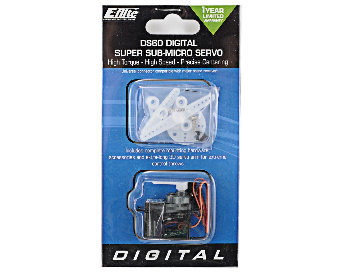 E-flite DS60 6.0-Gram Digital Super Sub-Micro Servo 3 E-flite DS60 6.0-Gram Digital Super Sub-Micro Servo - Image 3