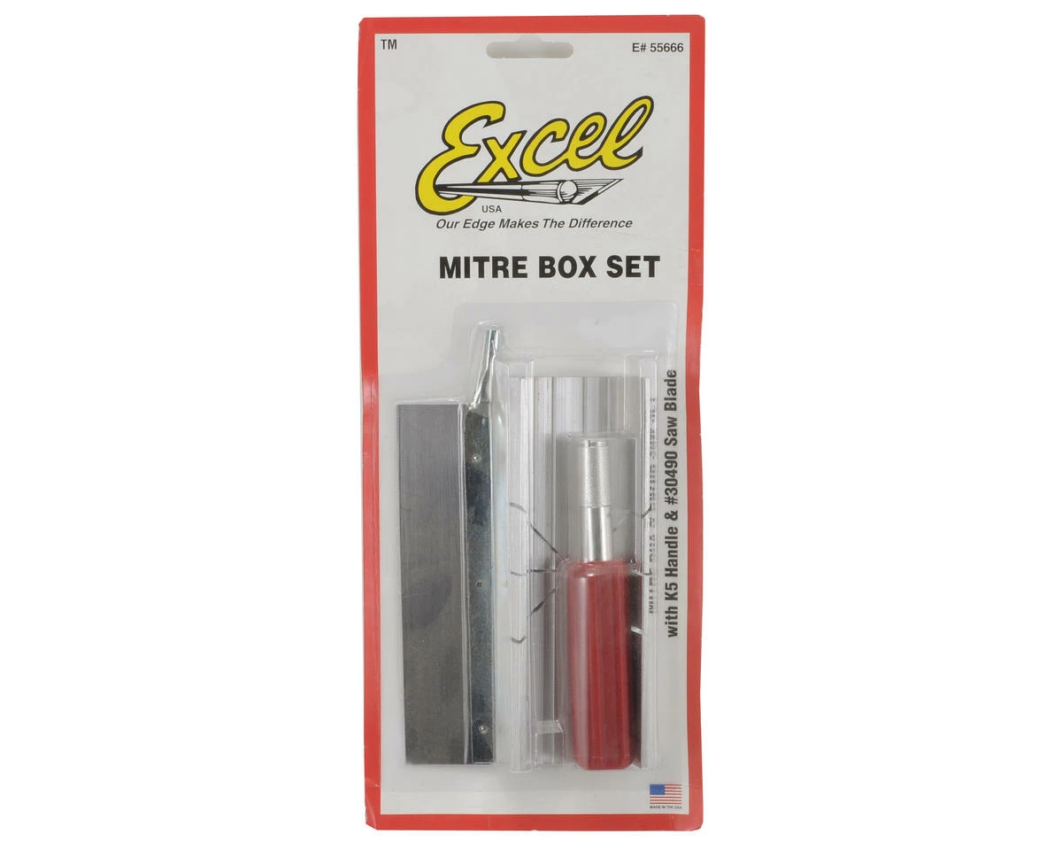 Excel Mitre Box w/Handle & Blades 2 Excel Mitre Box w/Handle & Blades - Image 2