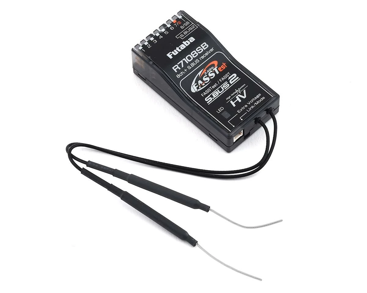 Futaba R7108SB 2.4GHz FASSTest/S.Bus2 8 Channel Receiver 1 Futaba R7108SB 2.4GHz FASSTest/S.Bus2 8 Channel Receiver