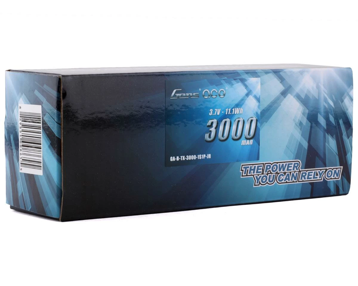 Gens Ace 1s LiPo Transmitter Battery (3.7V/3000mAh) w/JR Connector 2 Gens Ace 1s LiPo Transmitter Battery (3.7V/3000mAh) w/JR Connector - Image 2