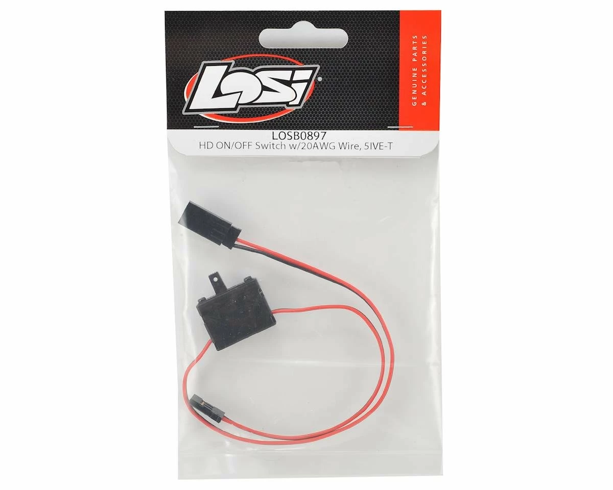 Losi HD On/Off Switch w/20awg Wire (5IVE-T) 2 Losi HD On/Off Switch w/20awg Wire (5IVE-T) - Image 2