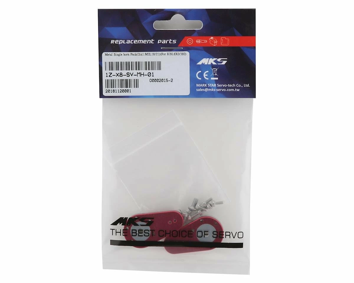MKS Servos X8 Metal Horn Set (2) 2 MKS Servos X8 Metal Horn Set (2) - Image 2