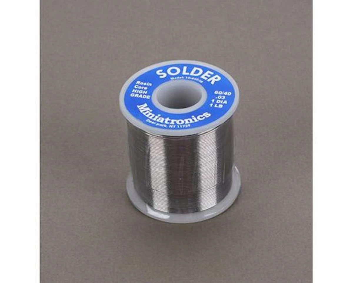 Miniatronics Rosin Core Solder 60/40 (1lb) 1 Miniatronics Rosin Core Solder 60/40 (1lb)