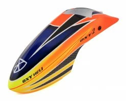 OXY Heli Fiber Glass Canopy Scheme #1 (Orange/Yellow/Blue)