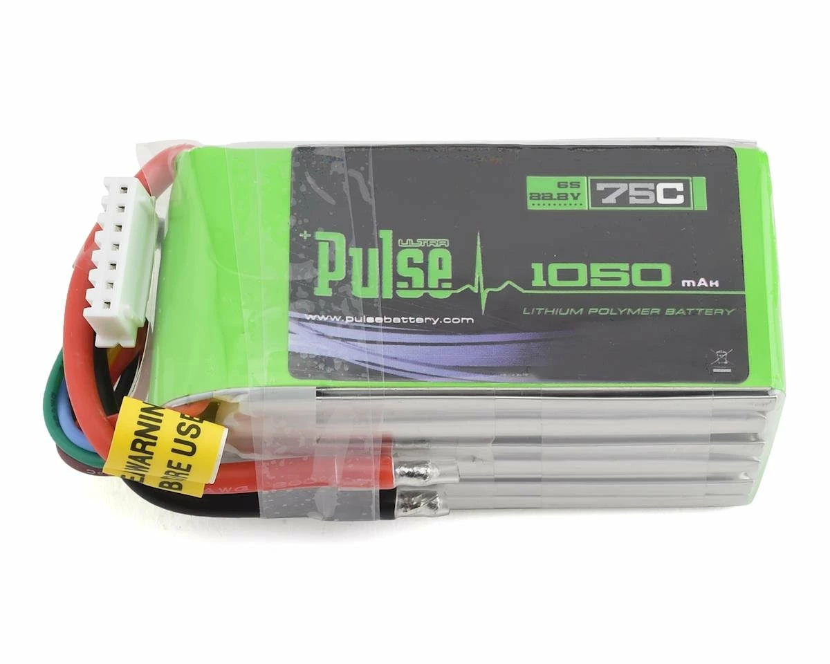 PULSE Racing Series 6S LiPo Battery 75C (22.2V/1050mAh) w/XT-60 Connector 1 PULSE Racing Series 6S LiPo Battery 75C (22.2V/1050mAh) w/XT-60 Connector