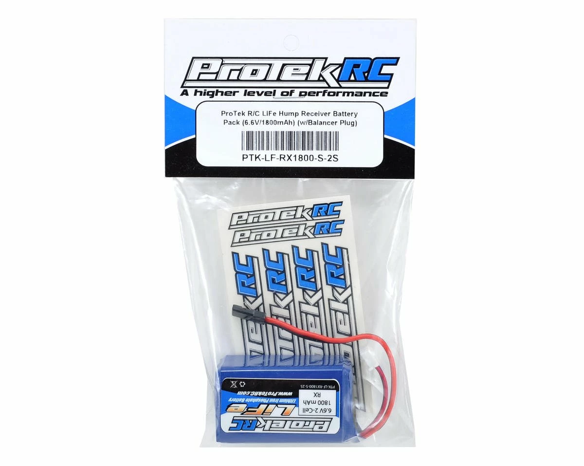 ProTek RC LiFe Kyosho & Tekno Hump Receiver Battery Pack (6.6V/1800mAh) (w/Balancer Plug) 2 ProTek RC LiFe Kyosho & Tekno Hump Receiver Battery Pack (6.6V/1800mAh) (w/Balancer Plug) - Image 2