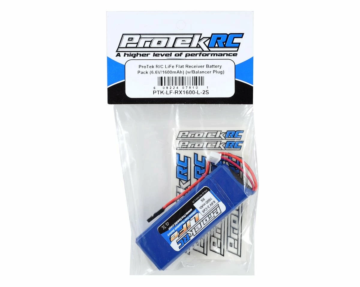 ProTek RC LiFe Mugen/AE/8ight-X Receiver Battery Pack (6.6V/1600mAh) (w/Balancer Plug) 2 ProTek RC LiFe Mugen/AE/8ight-X Receiver Battery Pack (6.6V/1600mAh) (w/Balancer Plug) - Image 2