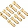 Ruddog 5mm Gold Cooling Head Bullet Plugs (10)