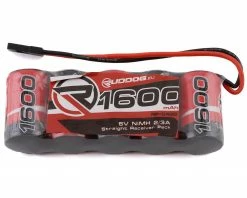 Ruddog 5-Cell NiMH 2/3A Straight Receiver Pack (6.0V/1600mAh)