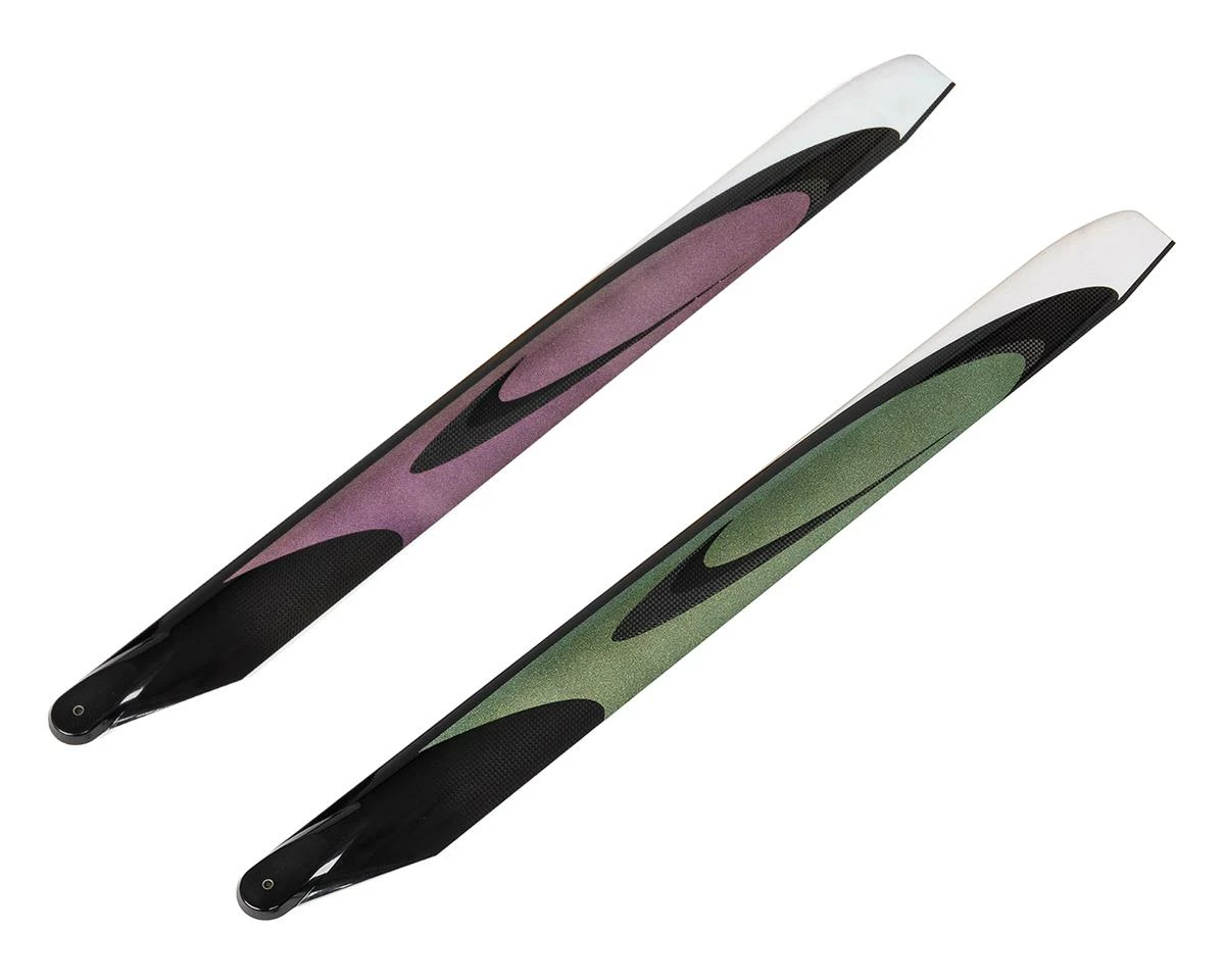 RotorTech 715mm "Ultimate" Flybarless Main Blade Set (Purple/Green) (Limited Edition) 1 RotorTech 715mm "Ultimate" Flybarless Main Blade Set (Purple/Green) (Limited Edition)
