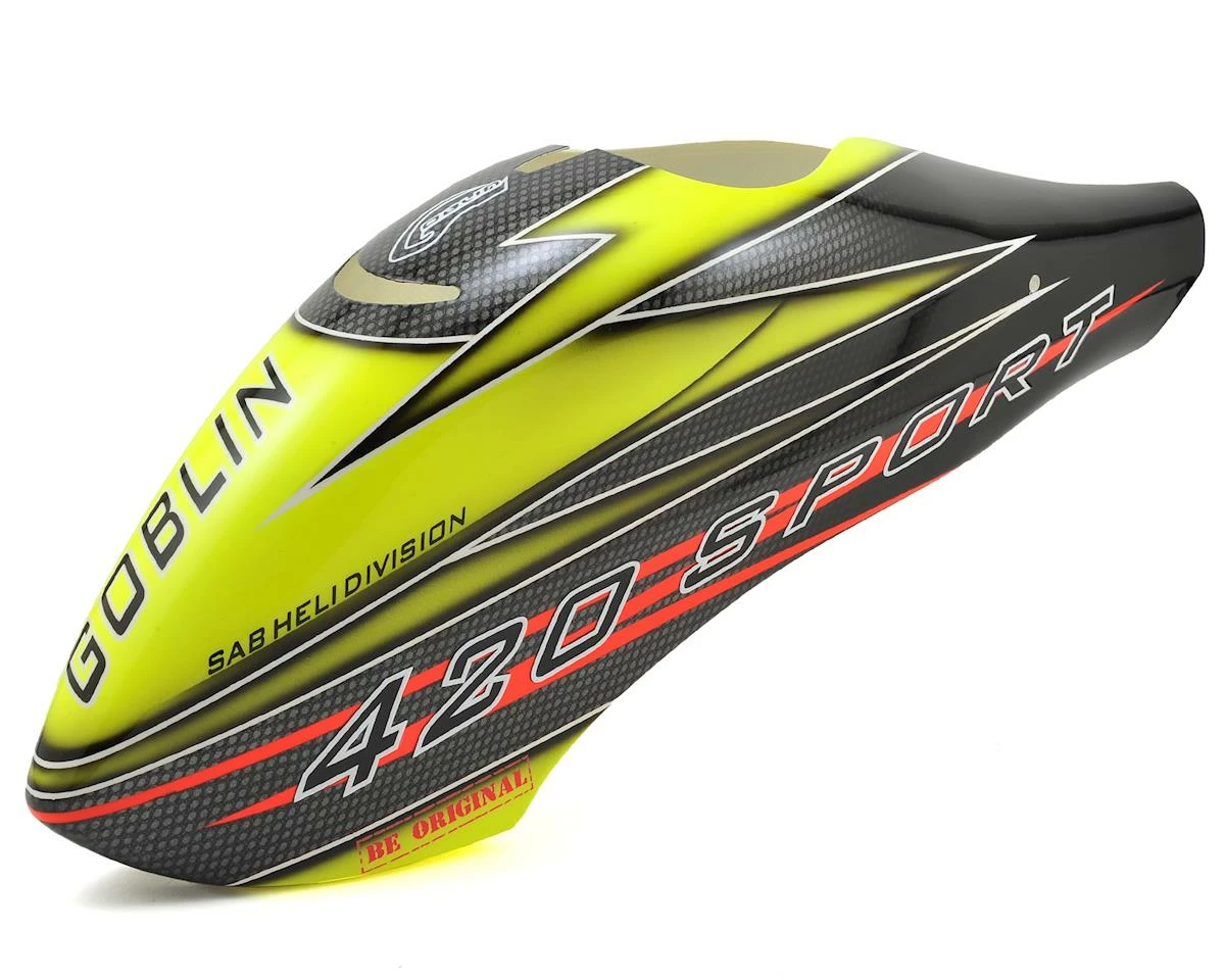 SAB Goblin Sport Canomod Airbrush Canopy (Yellow/Black) 1 SAB Goblin Sport Canomod Airbrush Canopy (Yellow/Black)