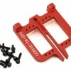 SAB Goblin Aluminum Front Servo Support Set (2) (Red)