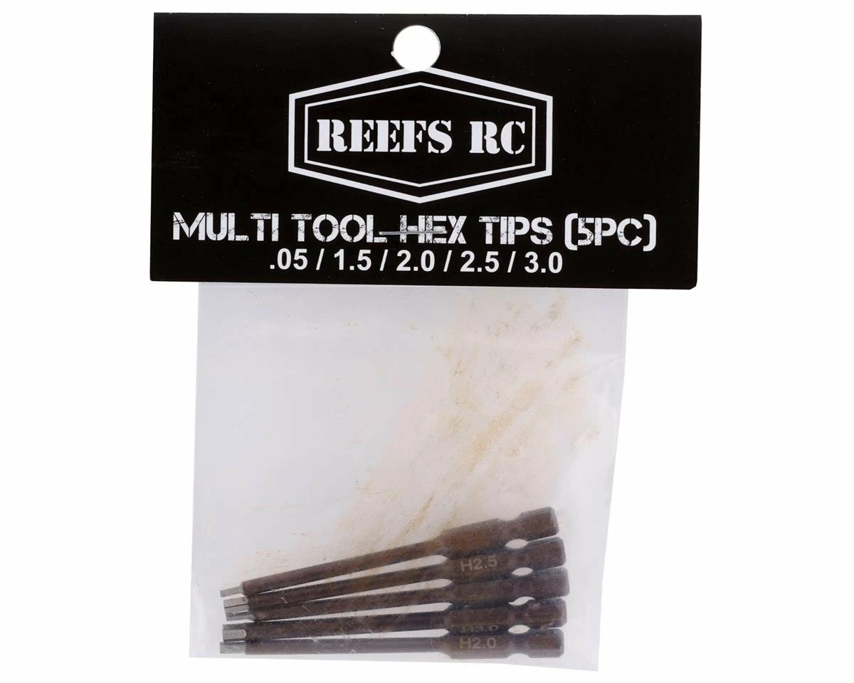 Reefs RC Mulitool Metric Hex Driver Bits (5) (5mm Drive) 2 Reefs RC Mulitool Metric Hex Driver Bits (5) (5mm Drive) - Image 2