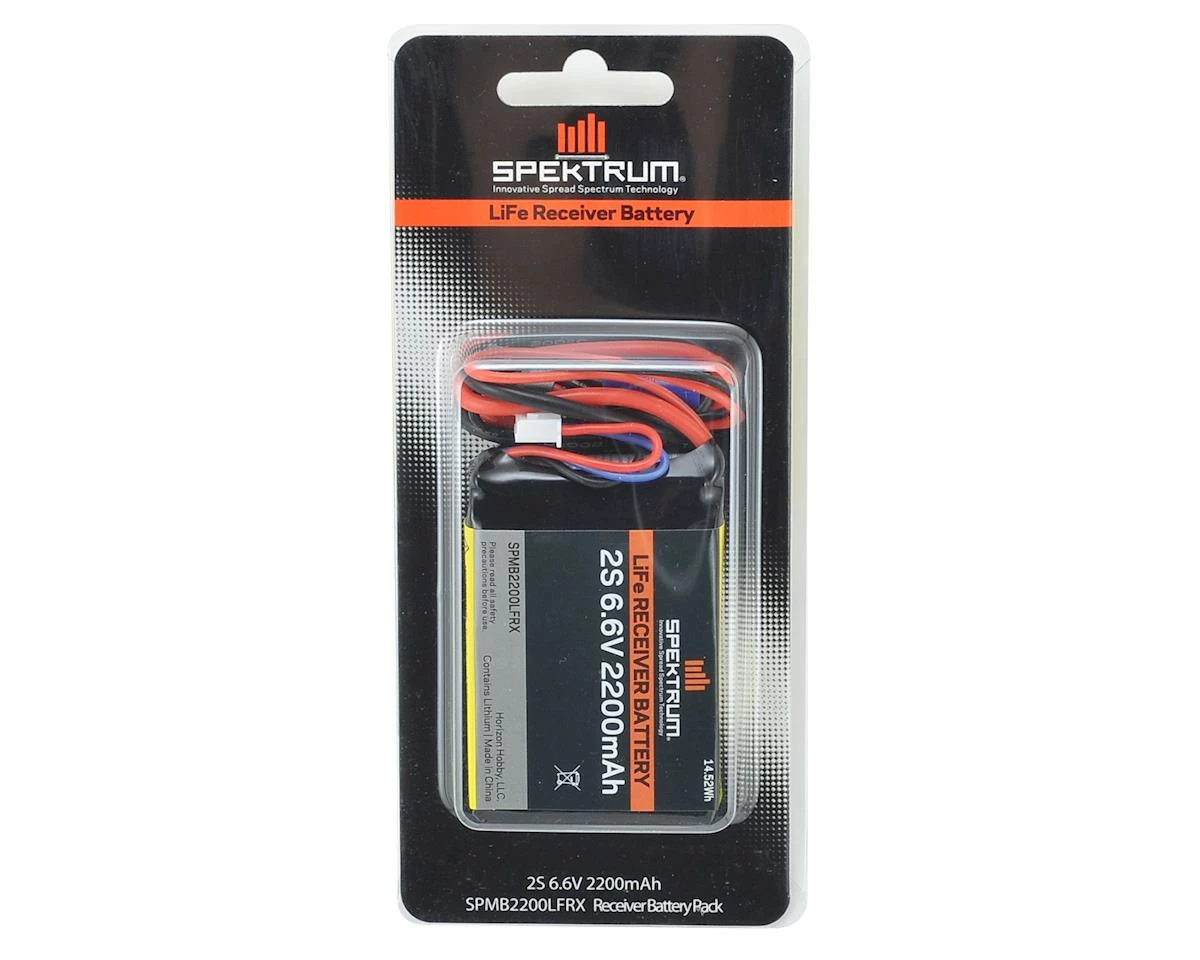 Spektrum RC LiFe Receiver Battery Pack (6.6V/2200mAh) 2 Spektrum RC LiFe Receiver Battery Pack (6.6V/2200mAh) - Image 2