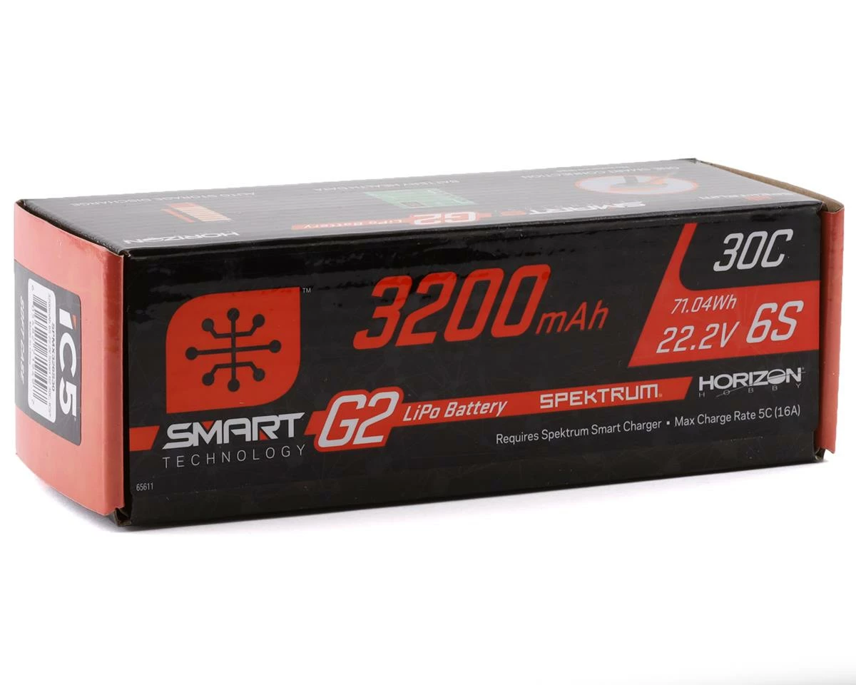 Spektrum RC 6S Smart G2 LiPo 30C Battery Pack (22.2V/3200mAh) w/IC5 Connector 2 Spektrum RC 6S Smart G2 LiPo 30C Battery Pack (22.2V/3200mAh) w/IC5 Connector - Image 2