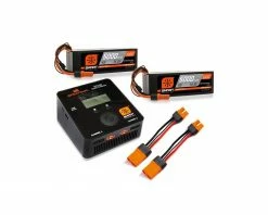 Spektrum RC Smart PowerStage 8S Bundle w/Two 4S Smart LiPo Hard Case Batteries (5000mAh)