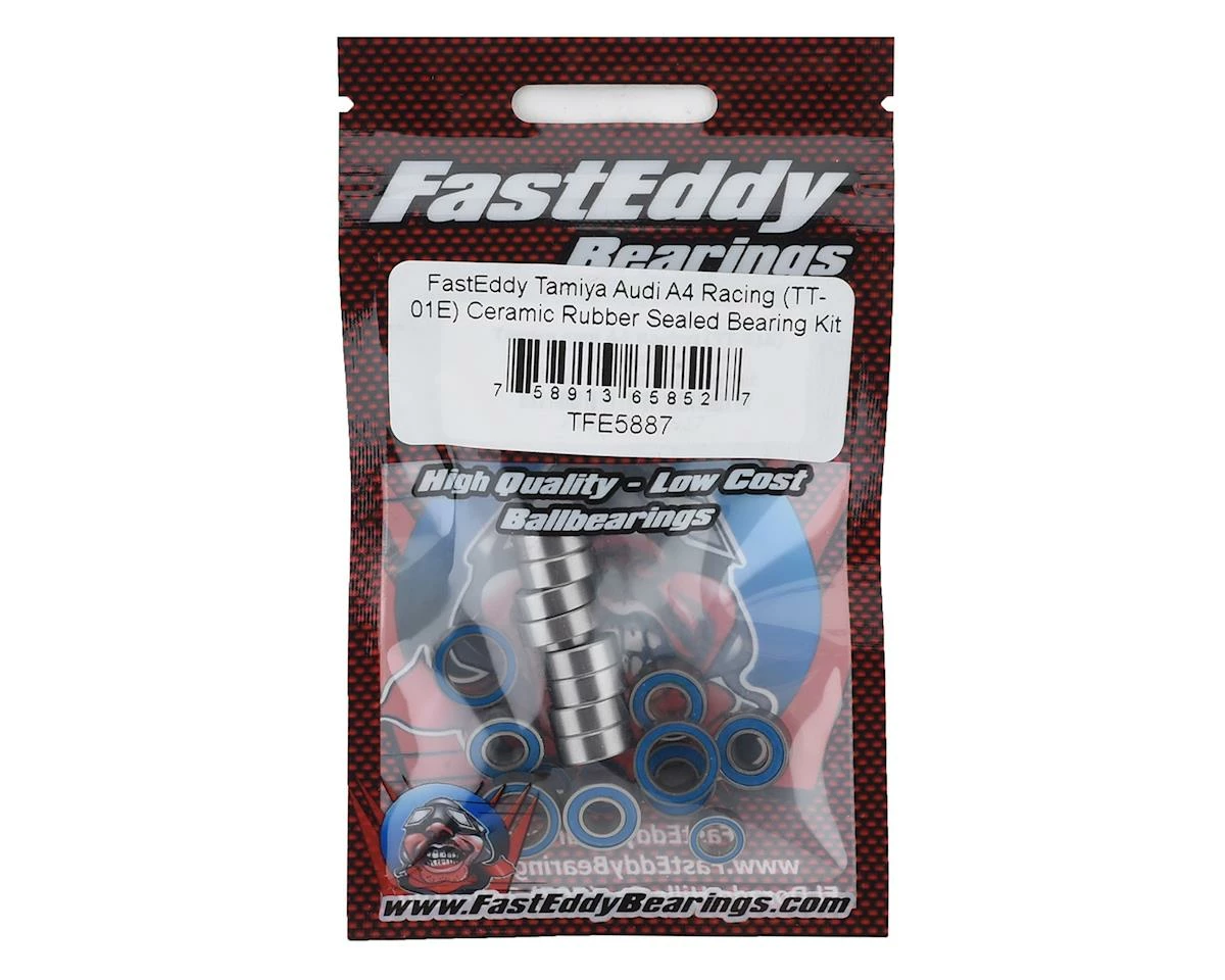 FastEddy Tamiya Audi A4 Racing (TT-01E) Ceramic Rubber Sealed Bearing Set 1 FastEddy Tamiya Audi A4 Racing (TT-01E) Ceramic Rubber Sealed Bearing Set