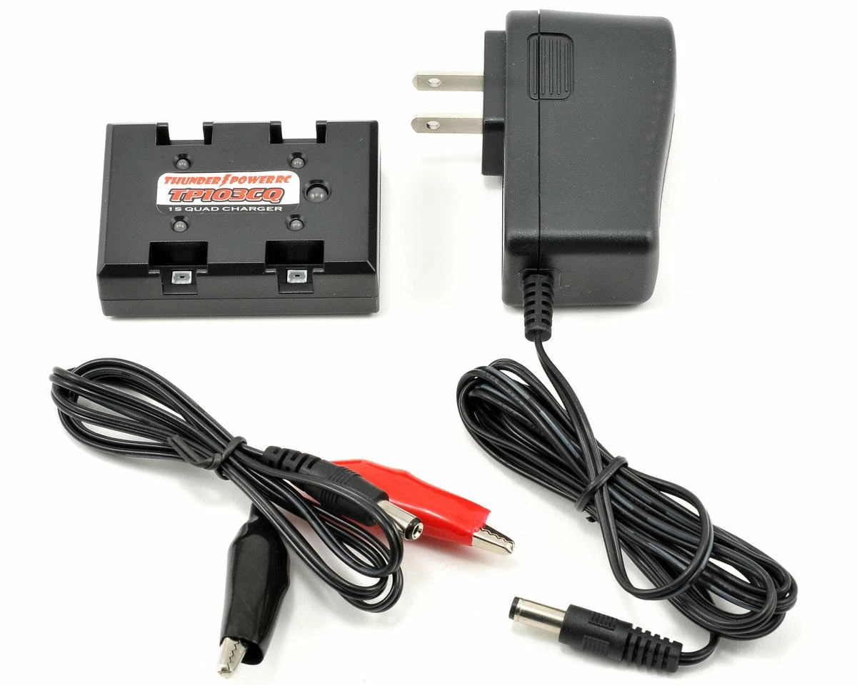 Thunder Power TP103CQ-AC/DC 1S LiPo Quad/4-Port 12V AC/DC Charger 1 Thunder Power TP103CQ-AC/DC 1S LiPo Quad/4-Port 12V AC/DC Charger