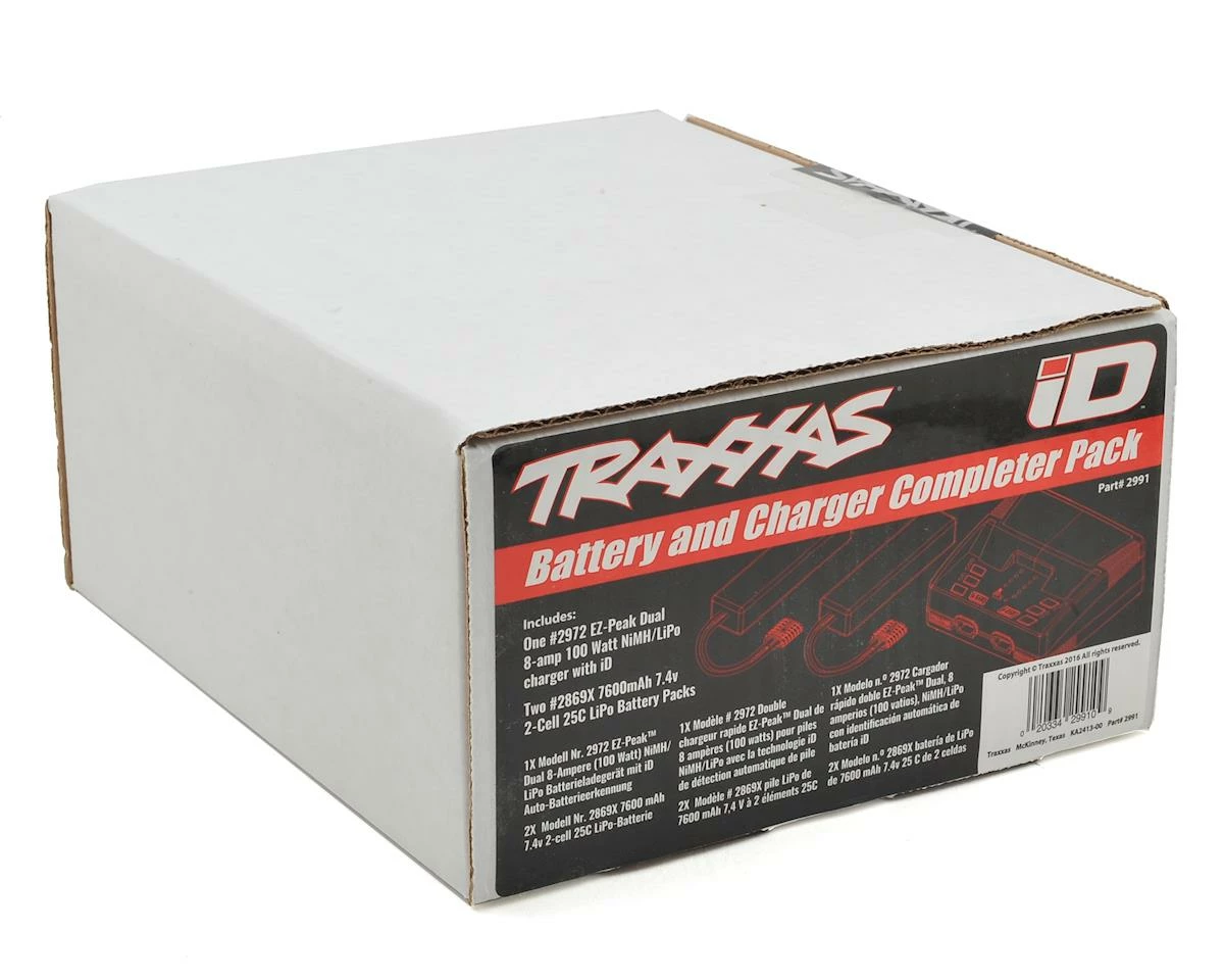 Traxxas EZ-Peak 2S "Completer Pack" Dual Multi-Chemistry Battery Charger w/Two Power Cell 2S Batteries (7600mAh) 2 Traxxas EZ-Peak 2S "Completer Pack" Dual Multi-Chemistry Battery Charger w/Two Power Cell 2S Batteries (7600mAh) - Image 2