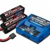 Traxxas EZ-Peak Live 4S "Completer Pack" Multi-Chemistry Battery Charger w/Two Power Cell 4S Batteries (6700mAh)