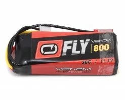 Venom Power Fly 3S 30C LiPo Battery (11.1V/800mAh) w/JST Connector